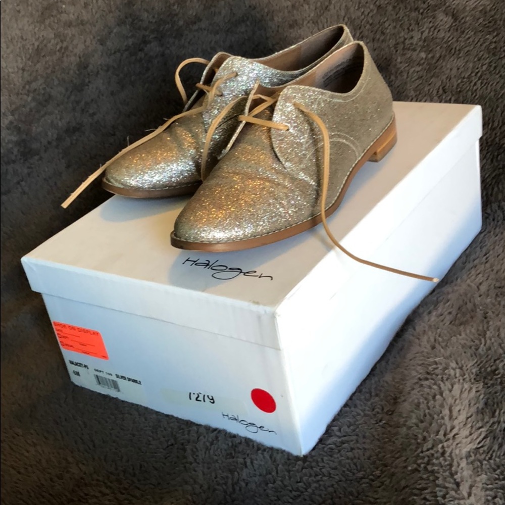 Halogen. Sliver sparkle shoes